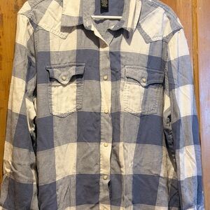 Wrangler Retro Look Blue Button-Up Shirt